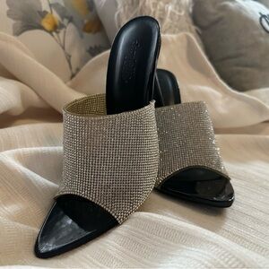 Charlotte Russe Glittering Silver Heels